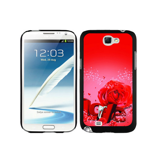 Valentine Love Rose Samsung Galaxy Note 2 Cases DRP - Click Image to Close